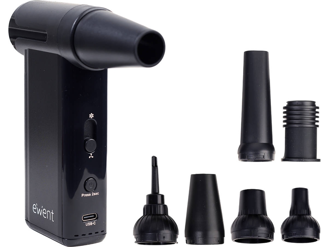 Pistola de Ar Comprimido EWENT EW5681 (130000 RPM - Preto)