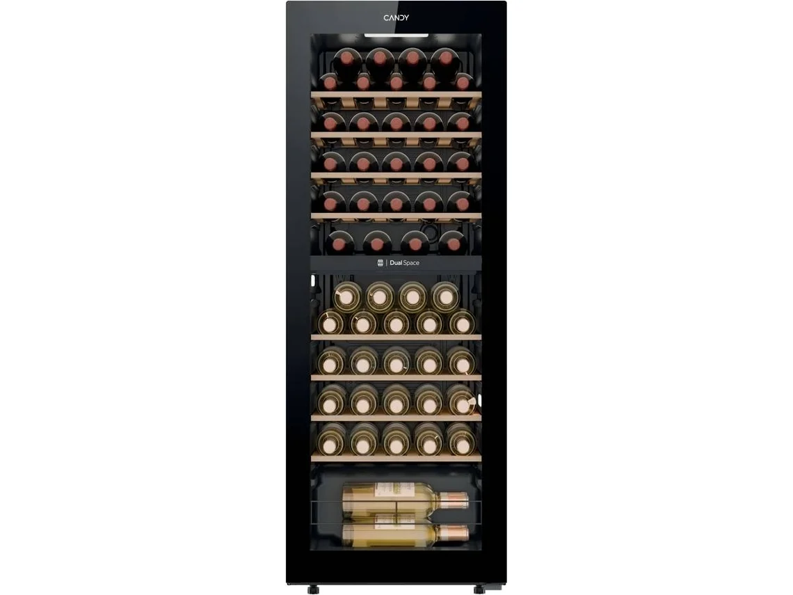 Cave de Vinho CANDY CNWQ4G56G2 G (56 Garrafas - 128 cm - Preto)