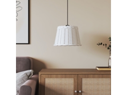Vidaxl Abajur De Teto Ø30x20 Cm Vime Branco