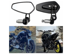 Espelhos retrovisores Omni-mirrors para motocicletas Xj6 MT01 MT03 MT07 MT09, ajustáveis em 360°, guidão de 22 mm, pretos.