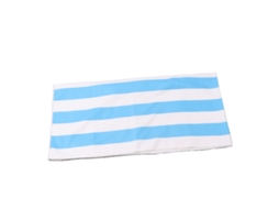 Toalha de Praia de Microfibra Listrada, Super Absorvente e Seca Rápido, 59.1x29.5in Azul S/MARCA