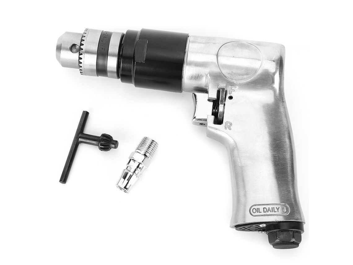 Taladro Neumático De Pistola De Aleación Giratorio Horario Y Antihorario Alta Precisión Herramienta Manual De Perforación Aire 1800rpm