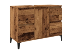 Sink Cabinet, Sink Cabinets Vidaxl Marrom Madeira Processada (n/a)