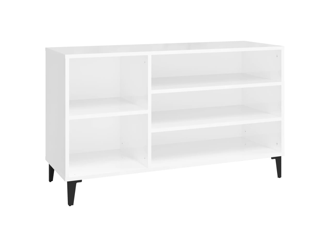 Sapateira MAISON EXCLUSIVE Derivados Madeira Branco Brilhante (102x36x60 cm)