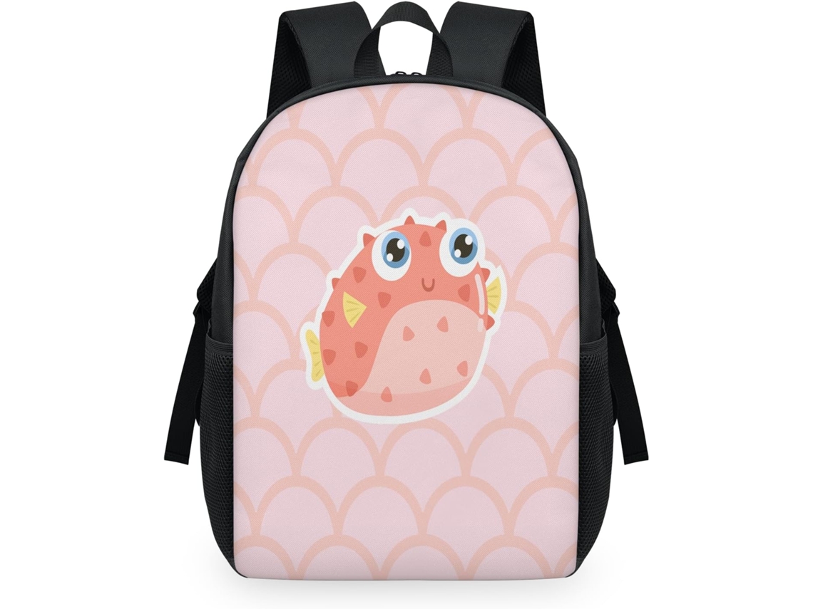 Mochila Tropicallife com Estampa de Escamas de Peixe para Crianças (32.5x15x44.9 cm)