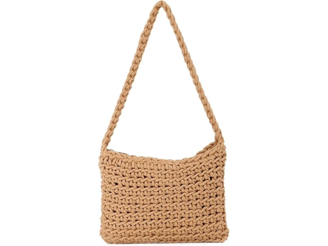 Bolsa feminina AQUAFORGE xadrez, tecido gelatinoso, quadrada, fecho, ombro ou transversal, celular
