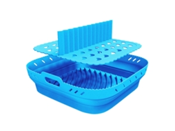 HYMNORA Forma De Borracha Para Air Fryer Quadrada Com Tapete De Silicone