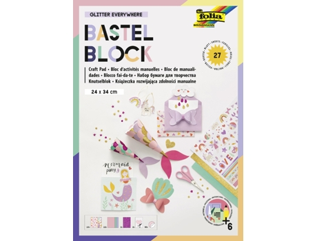 Bloco de Artesanato FOLIA Glitter Everywhere 240 X 340 Mm