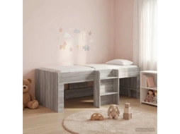 Vidaxl Cama Alta Para Crianças Sonoma Cinzento 80 X 200 Cm