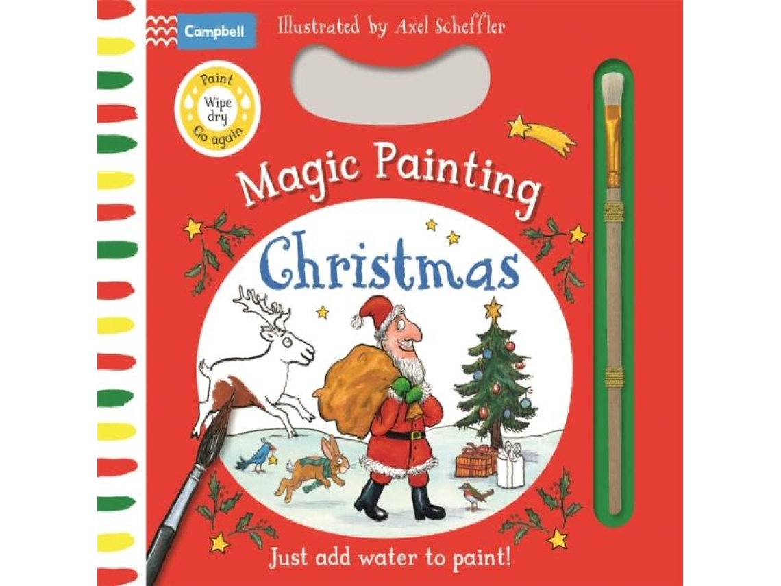 Livro Christmas Magic Painting Just add water to paint! de Campbell Books (Inglês)