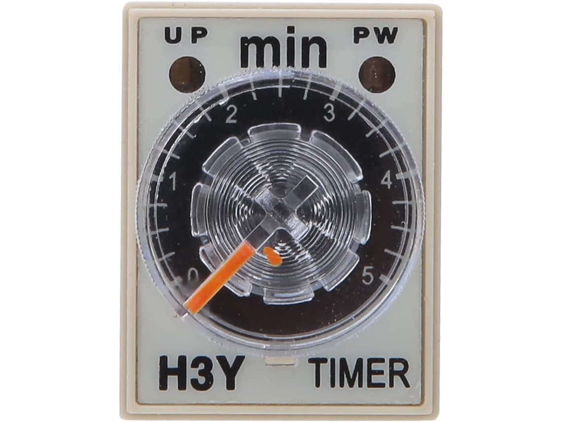 Relé Temporizador H3y 2 Com 8 Pinos E Mostrador Transparente Atraso