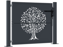 Garden Gate, Garden Gates Vidaxl Antracite Aço (100 X 100 Cm)