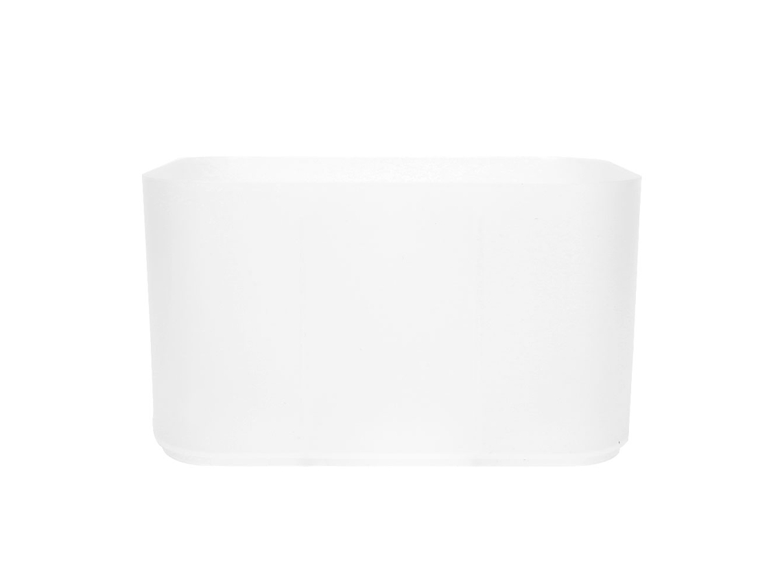 Caja De Armazenamento Para Arte De Unhas Com 6 Compartimentos Para Ferramentas De Manicure E Maquiagem Branca