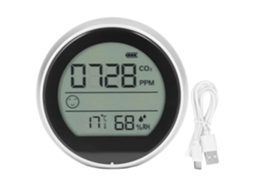 Medidor de CO2 Slowmoose P8, Detector de Dióxido de Carbono Infravermelho, Testador de Qualidade do Ar, Temperatura e Umidade para Laboratório