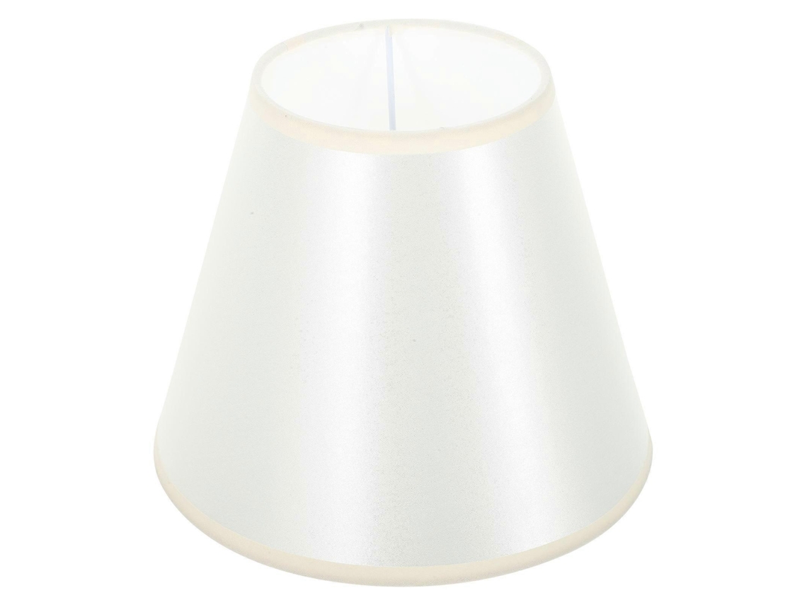 Abajur de tecido branco para luminária de parede com transmissão de luz suave e textura delicada, 16,5 cm (6,5 polegadas).