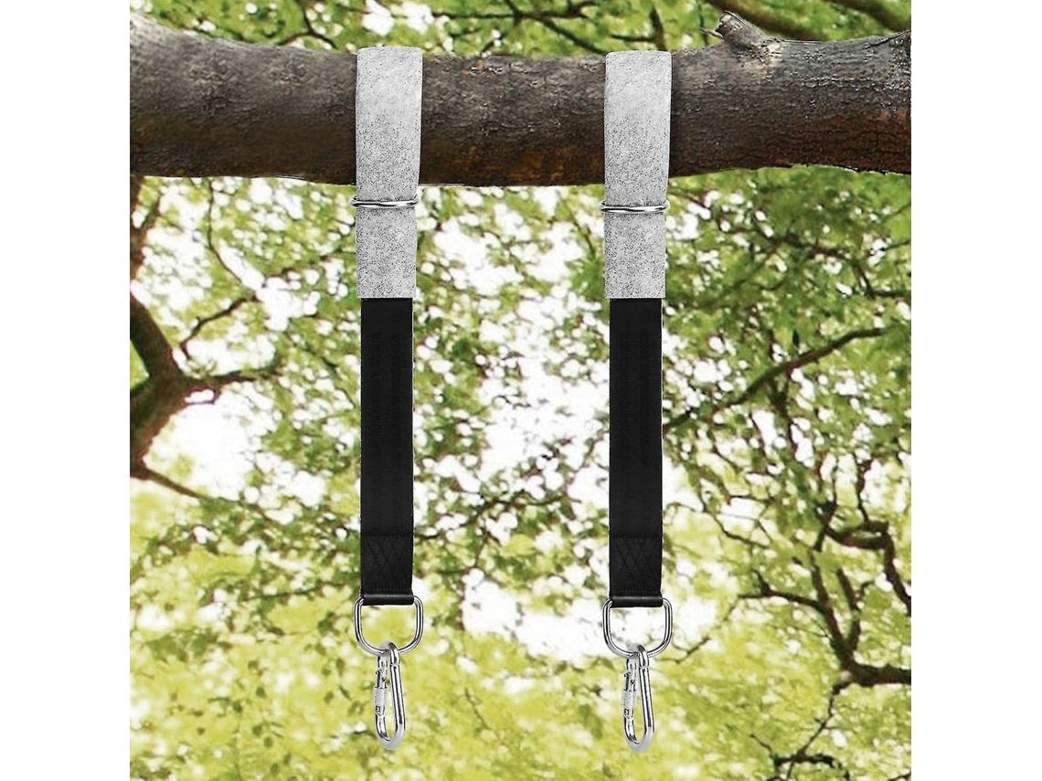 Conjunto De Cintas De Fixação Para Balanço, 2 Almofadas, 2 Mosquetões, 1 Estojo De Transporte, Adequado Para Balanços E Redes Slowmoose (c)