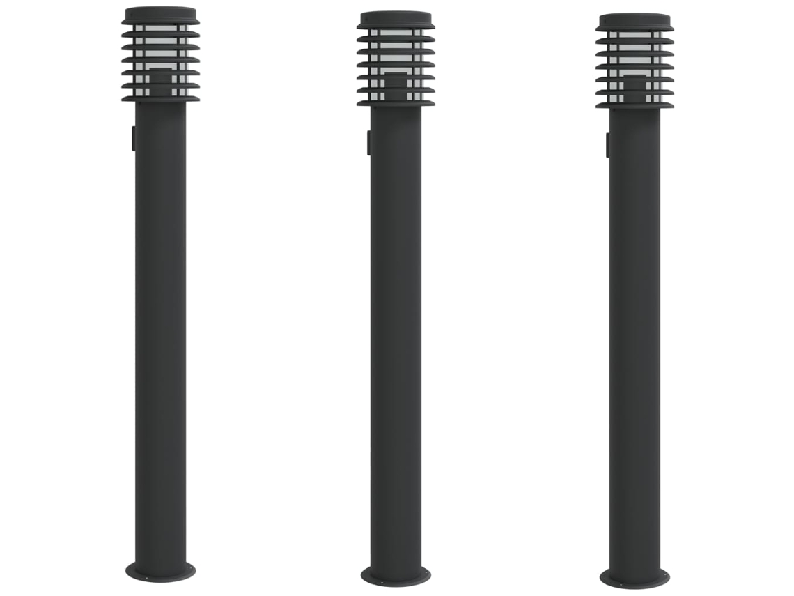 Outdoor Floor Lamp, Outdoor Floor Lamps Vidaxl Preto Aço Inoxidável (n/a)