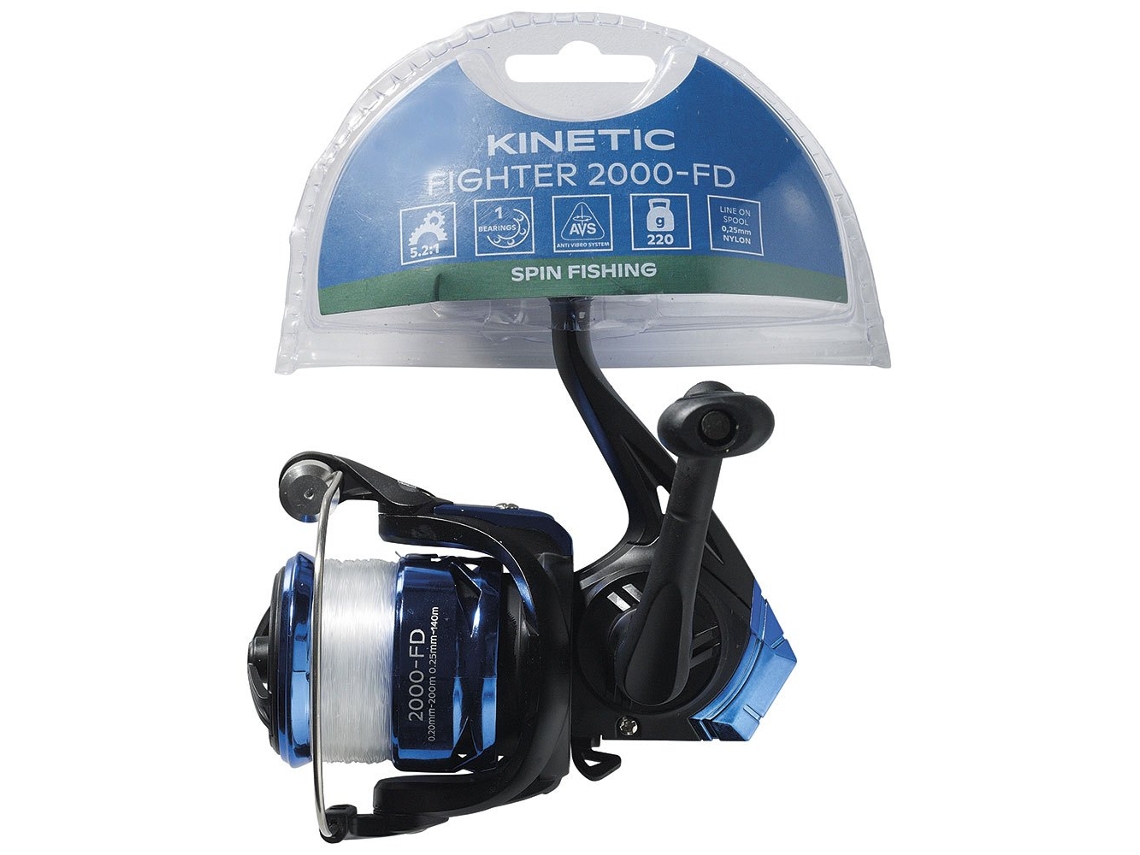 Molinete Spinning Fighter Fd Preto 3000Kinetic