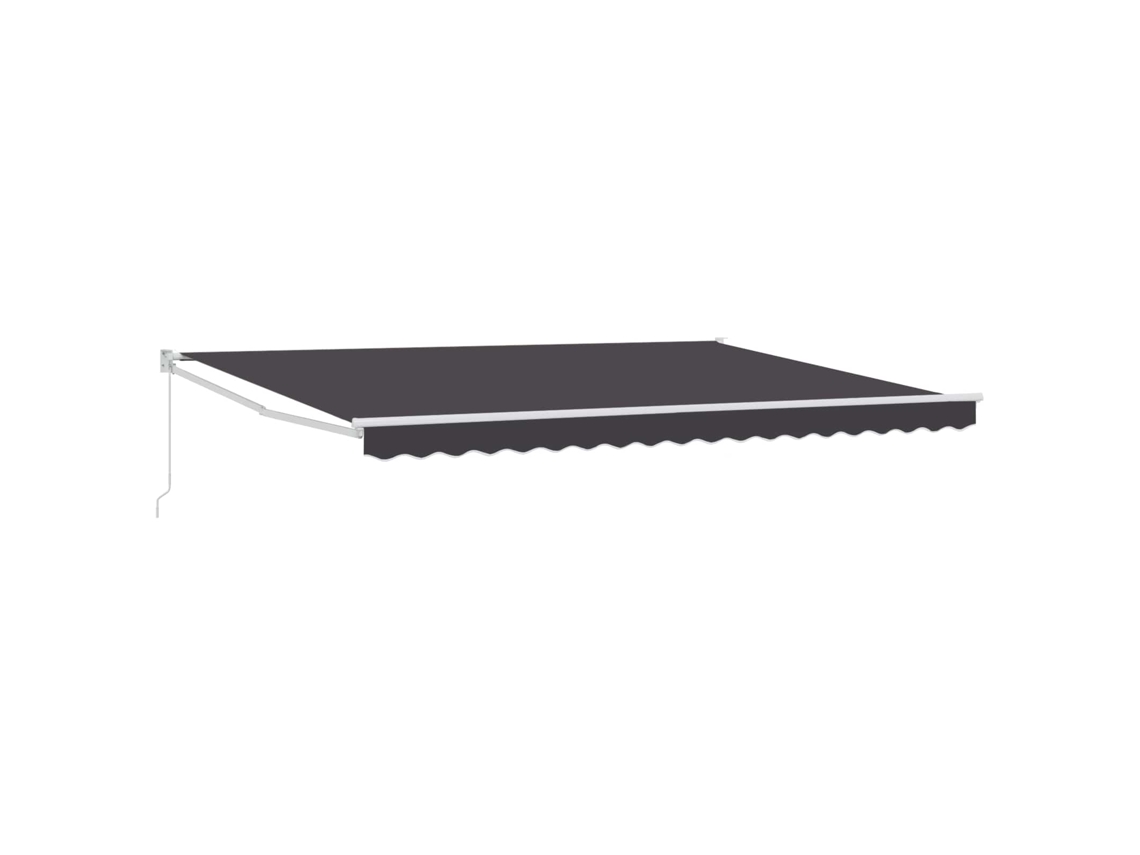Conjunto 1 Toldo Externo Vidaxl Antracite Poliéster (4 X 2 M)