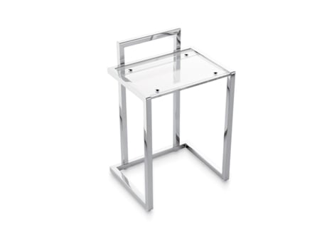 BELTRAN 2018 BANCO Quadrado Encosto em metacrilato cromado BELTRAN