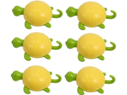 Conjunto De 6 Ganchos Adesivos De Parede Em Plástico Verde