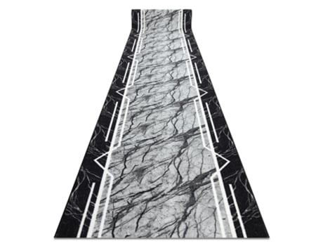 Alcatifa Do Corredor com Reforço de Borracha 57 cm Marmur Mármore, Pedra Cinzento
