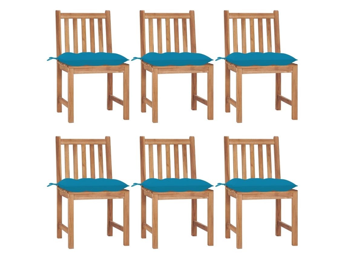 Garden Chair, Garden Chairs Vidaxl Azul Madeira (n/a)