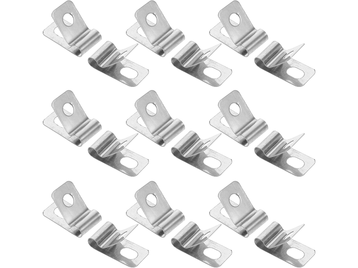Clipes de Aço Inoxidável Inoomp para Cercas, 100 Peças, 4 Mm, para Cercas de Tela e Soldadas. Clipes Metálicoss Às CHABERLU