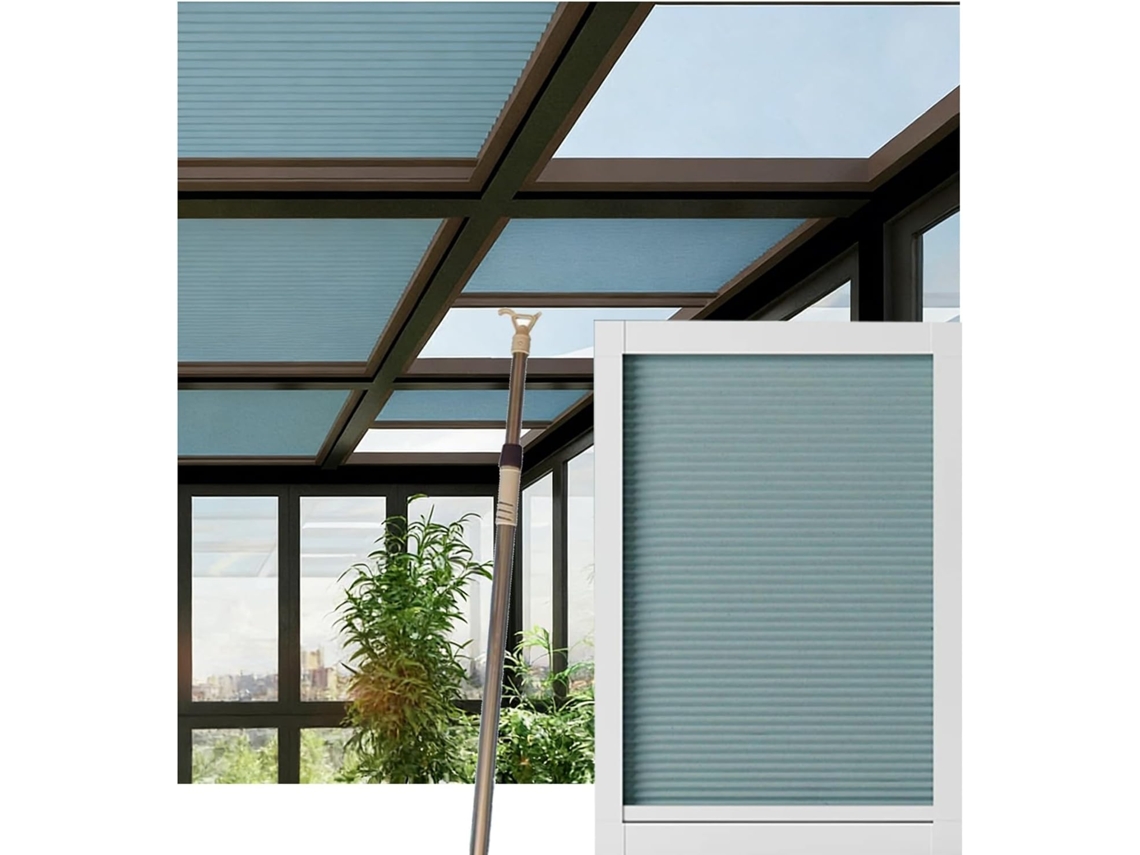 Cortinas Blackout Para Claraboias, Cortinas De Teto Para Jardins De Inverno Com Haste Retrátil