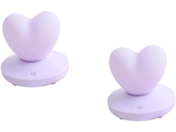 Conjunto de 2 Luminárias Noturnas Recarregáveis para Quarto Infantil e Decoração de Dormitório SFUSHOS
