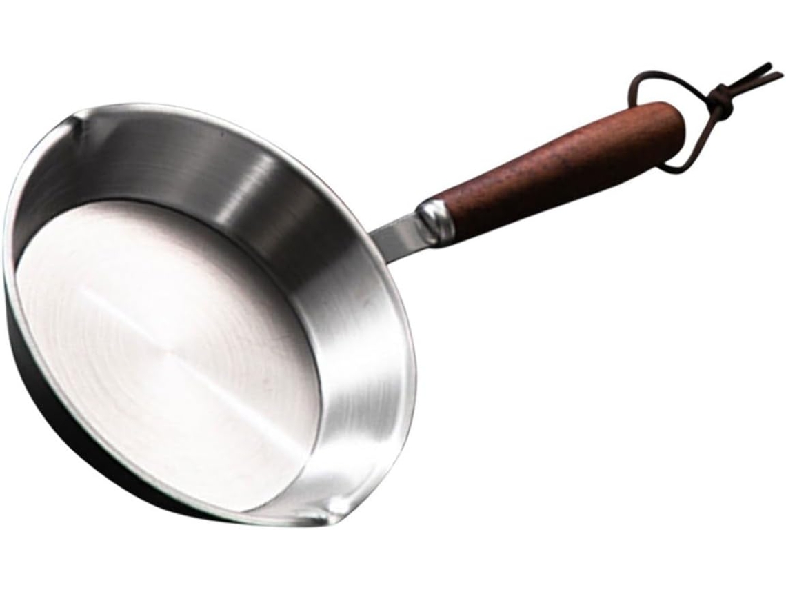 Frigideira Pequena De Aço Inoxidável Para Ovos, Mini Panela Antiaderente, Portátil, Compatível Com Fogões De Indução E... Gokoco
