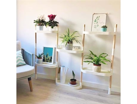 Estante Citysens Para Plantas, Cor Branca, Com 6 Bandejas.