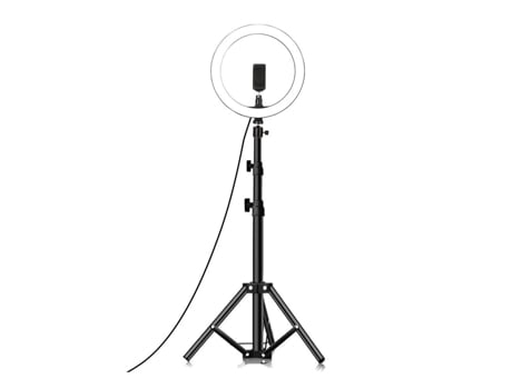 Ring Light 26cm Led Adaptador Telemóvel e Tripé Extensível