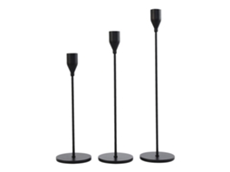 conjunto de Portavelas de Metal Moderno, 3 Peças | S/MARCA