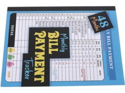 Carnet De Planificação De Faturas Mensais Bleu Em Papel Suivi Completo De Despesas E Solução De Orçamento