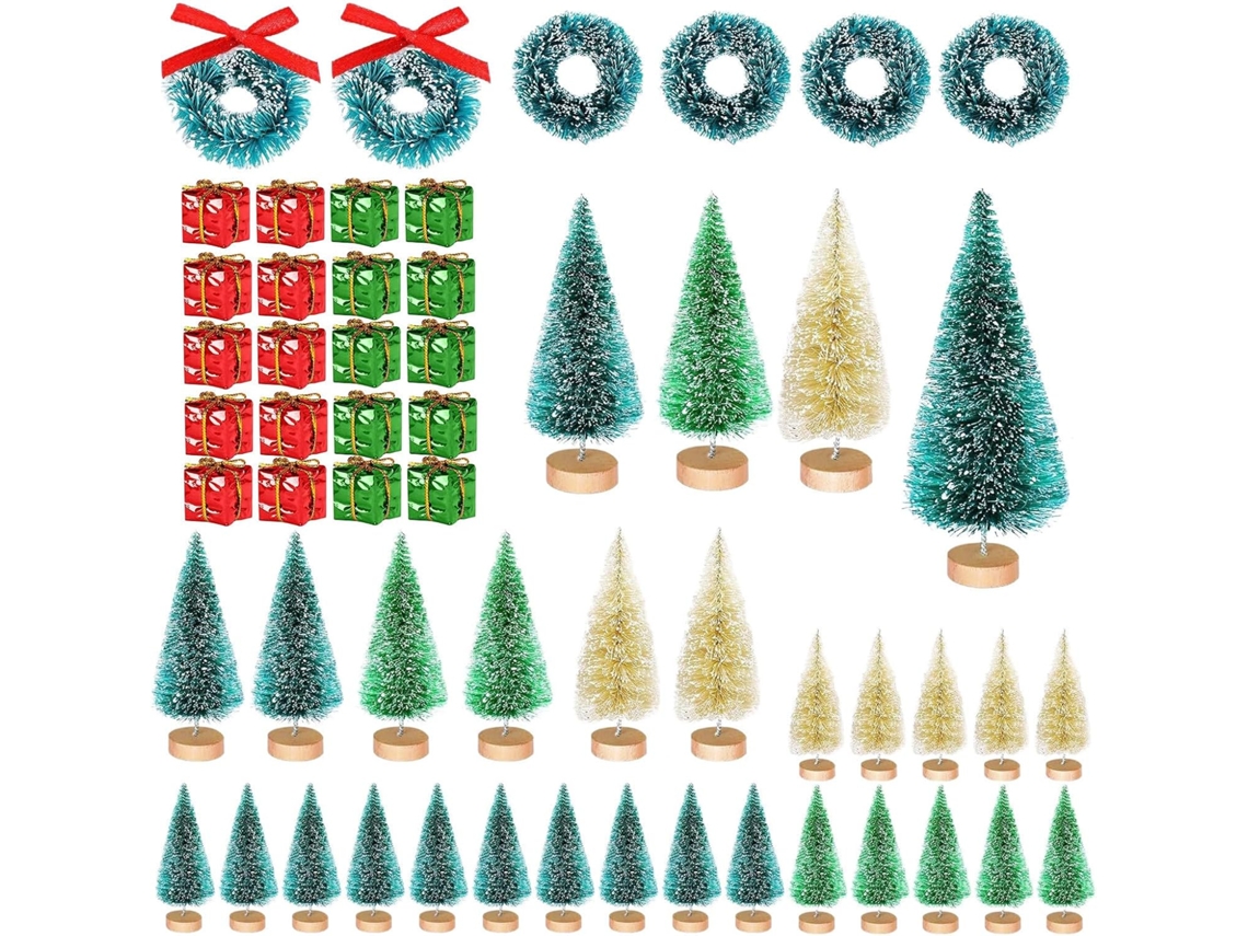 Conjunto De Pequenas Árvores De Natal
