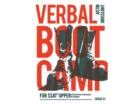 Livro Verbal Boot Camp for the SSAT Upper 365 Questions on Synonyms Analogies de Justin Grosslight (Inglês)