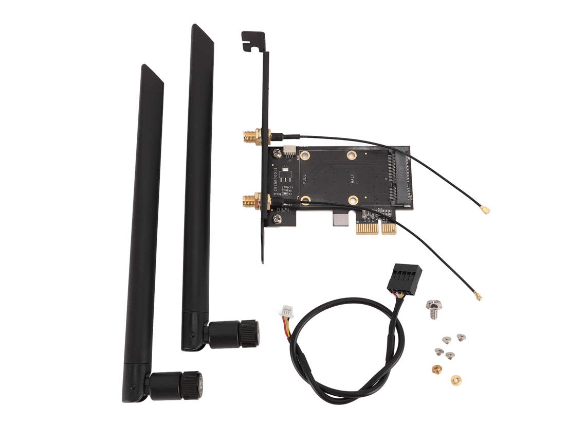 Adaptador Pcie Para Pcie Com Placa De Adaptador De Rede De Antenas Duais 8db