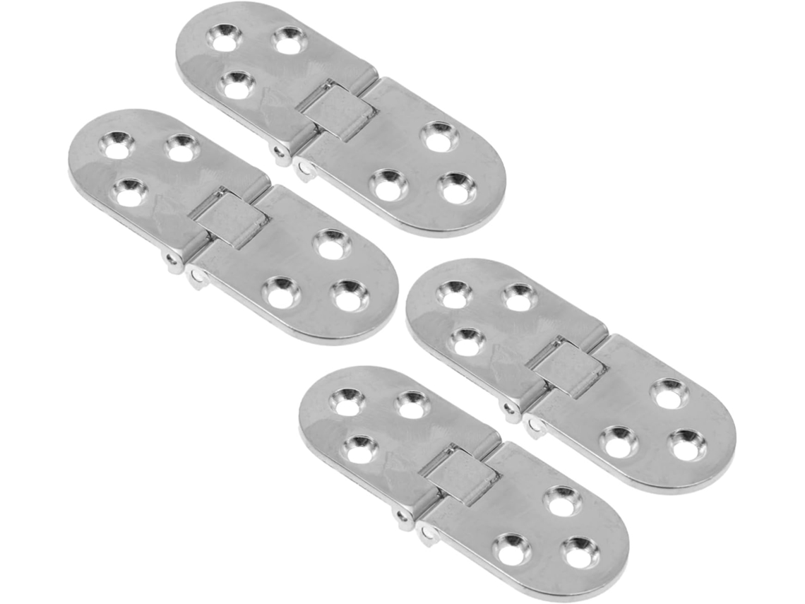 Conjunto De 4 Dobradiças Liga Zinco Para Portas, Resistentes E Ideais