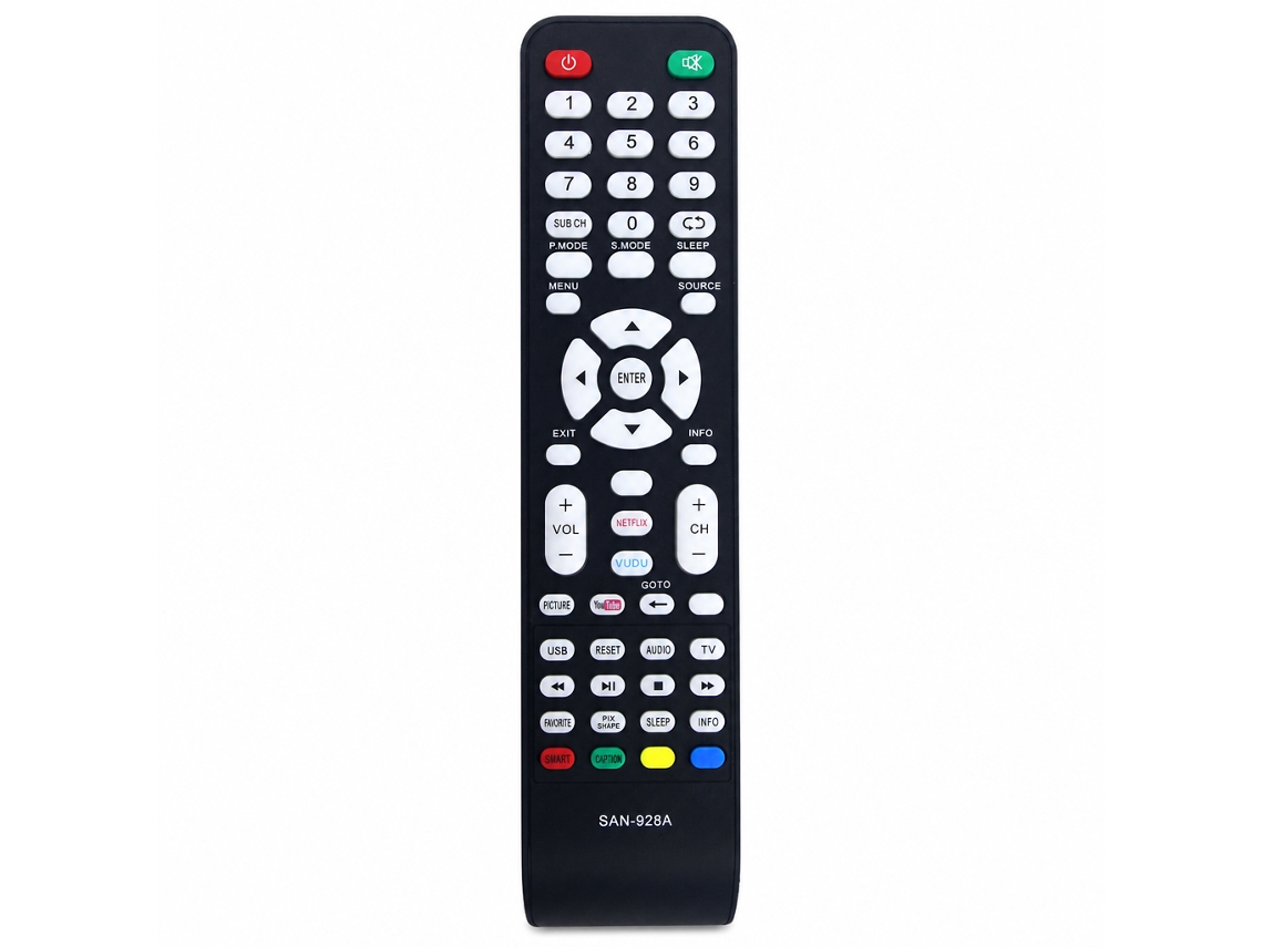 Comando À Distância Para Tv Compatível Com Sanyo San-928a