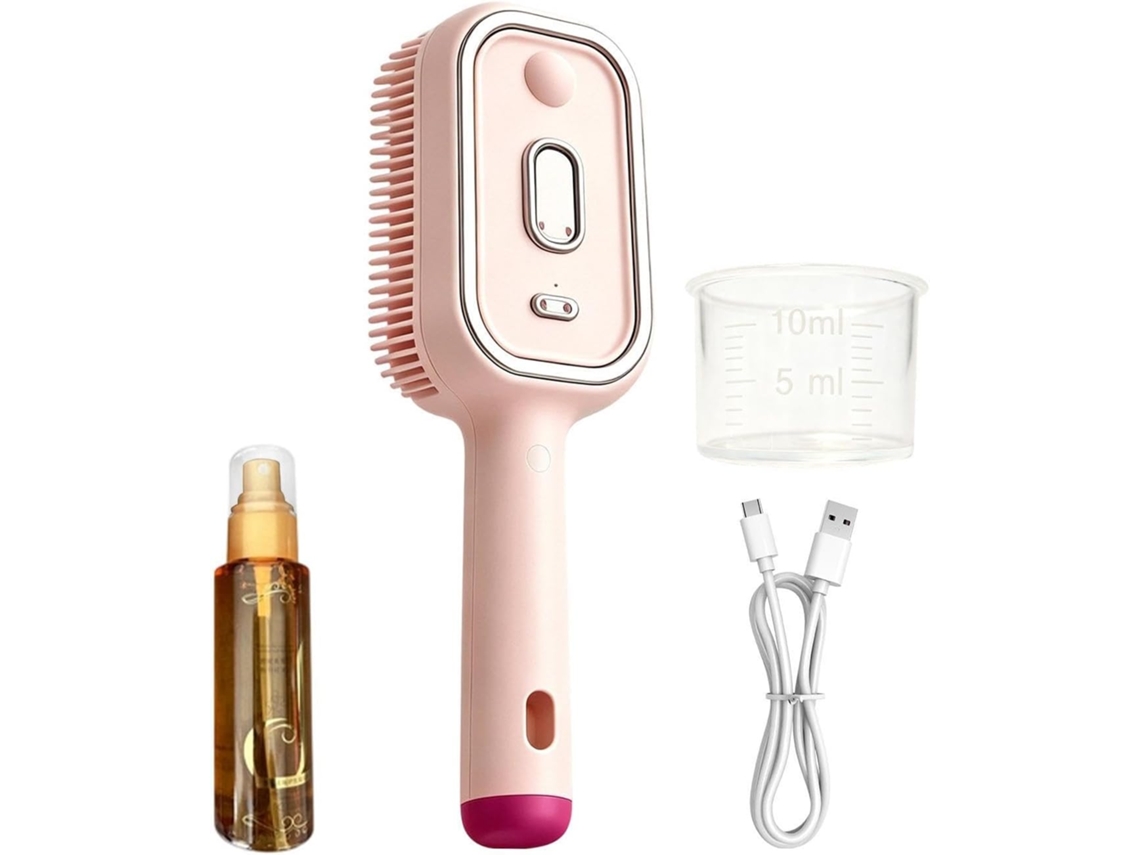 Escova De Cabelo Com Borrifador Líquido, Pente Desembaraçador Antiestático Sem Fio, Escova De Cabelo Elétrica Com Névoa