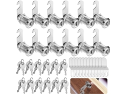 Conjunto De 12 Fechaduras Came Em Liga Zinco 1-1/8 Polegadas, Com
