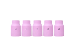 Conjunto de 5 bicos de cerâmica com lente de gás grande 53n87 (12 peças) para tocha de soldagem TIG