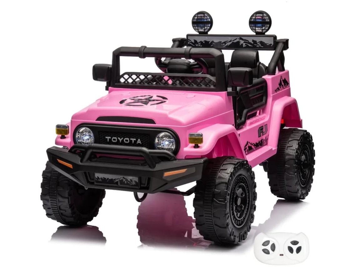 Carro Elétrico Para Crianças - Toyota Fj Cruiser 12v - 1 A 6 Anos - Rosa