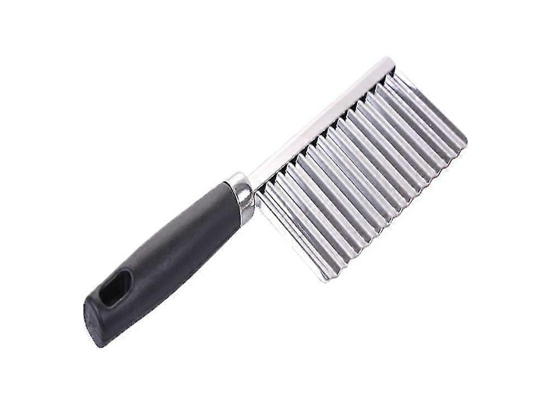 Cortador De Batatas De Aço Inoxidável Com Lâmina Ondulada, Utensílio De Cozinha Para Cortar Batatas Fritas. Everley891