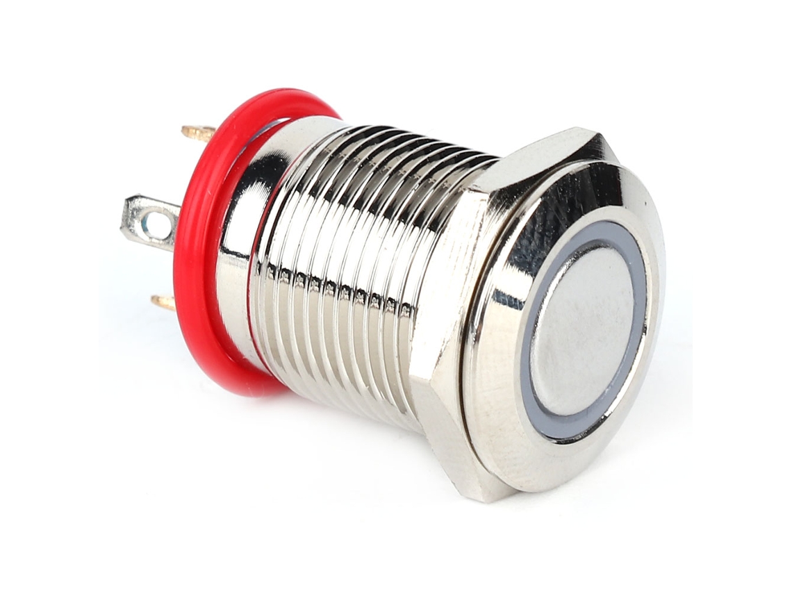 Laxiscreed Interruptor De Botão Metálico Com Led Integrado E Função De Auto-retorno