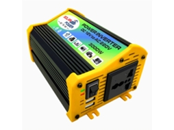 Inversor de Tensão Automóvel Conversor de Energia Dc 12v para Ac 220v (3000w) com Duas Portas Usb (onda Senoidal Modificada)