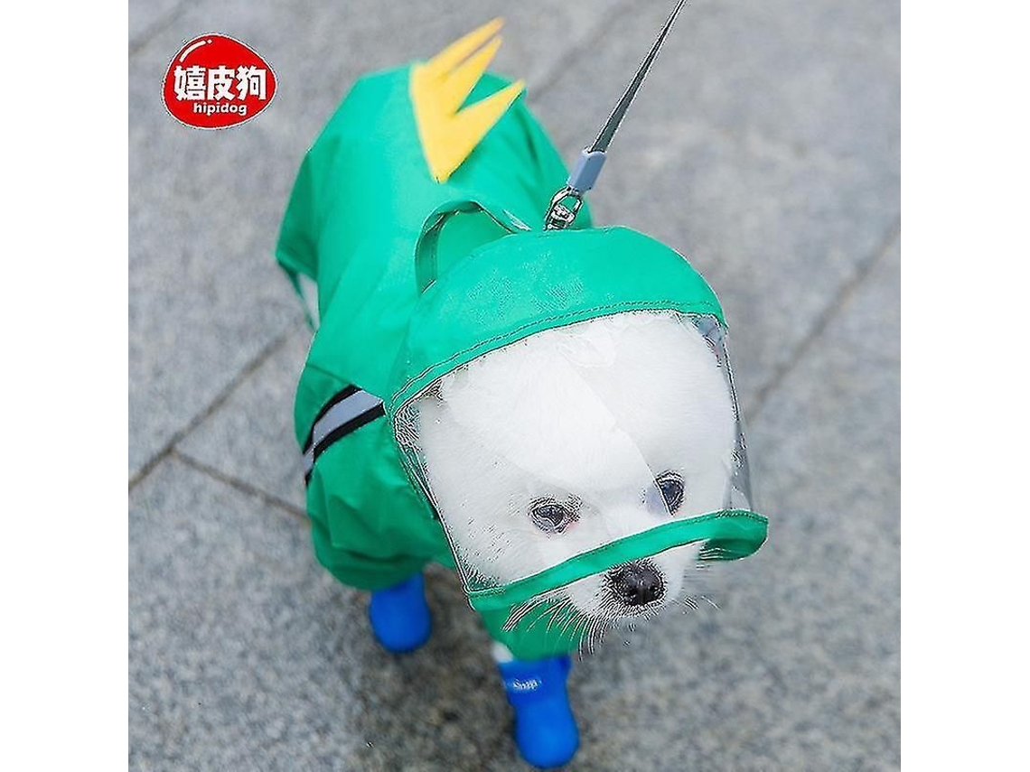 2026 impermeável para Cães com Chapéu Transparente, Faixas Reflexivas e Design de Urso, Tamanhos M 3xl, Material Leve e Durável