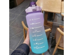 Garrafa de água de 2 litros para academia, livre de BPA, grande, ideal para treinamento esportivo, camping, academia e fitness. Brilvibera
