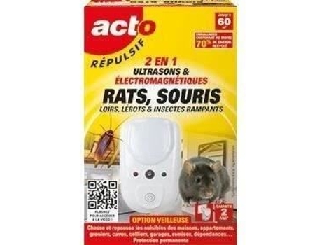 Otca Repelente Ultrassônico e Eletromagnético 60m² Acto